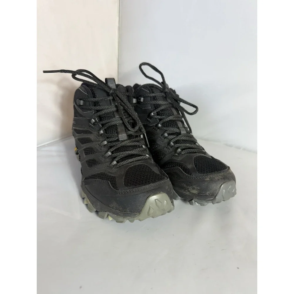 Merell Men's 7 Moab FST Mid Waterproof Hiking Boot Black Outdoor Nature J36979